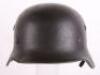WW2 German Waffen-SS M-40 Steel Combat Helmet - 10