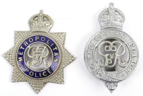 Two Kings Crown George 5th Metropolitan Police Cap Badges