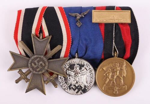 WW2 German Court Mounted Medal Group of Three