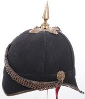 British Officers Blue Cloth Home Service Pattern Helmet