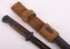 WW2 German Matching Numbers K98 Combat Bayonet with Tropical Webbing Frog - 4