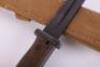 WW2 German Matching Numbers K98 Combat Bayonet with Tropical Webbing Frog - 8