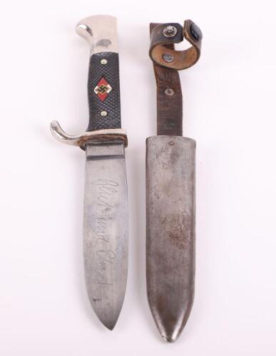 Third Reich Hitler Youth Boys Dagger by Anton Wingen Jr Solingen