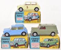 Three Boxed Corgi Toys Mini Models