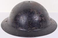 WW1 British Steel Helmet Re-issued to WW2 Civilian Defence