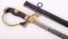 Interwar (1929) German Shooting Prize Blue Gilt and Damascus Sword - 3