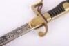 Interwar (1929) German Shooting Prize Blue Gilt and Damascus Sword - 7