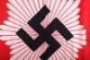 Scarce WW2 German Reichsluftschutbund (R.L.B) 2nd Pattern Flag, - 4