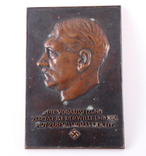 Third Reich Adolf Hitler Plaque