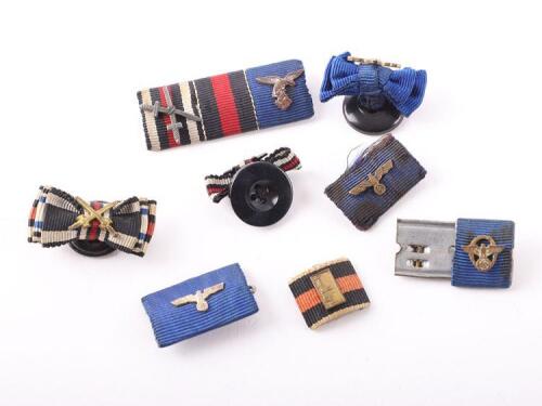 7x WW2 German Tunic Medal Ribbon Bars