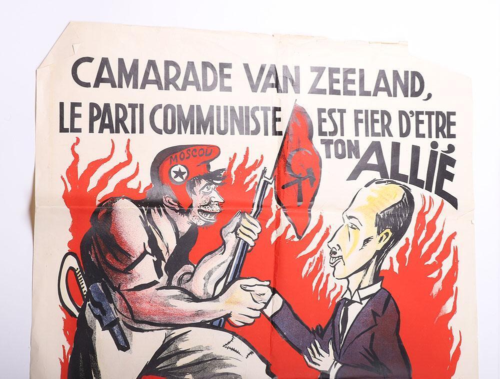 Rexist Scarce Belgium Rexist 1937 Anti-Communism Election Poster