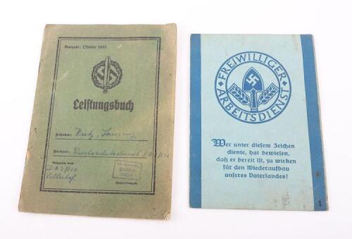 Third Reich RAD Labour Service Identity Card