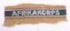 WW2 German AFRIKAKORPS Cuff Title Cut from Luftwaffe Tropical Tunic - 3