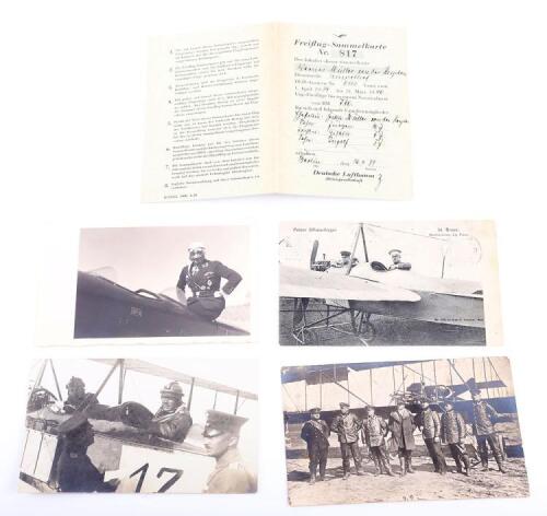 Third Reich Period Deutsche Lufthansa Freiflug-Sammelkarte