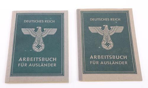 2x Third Reich Workers Books for Foreign Workers