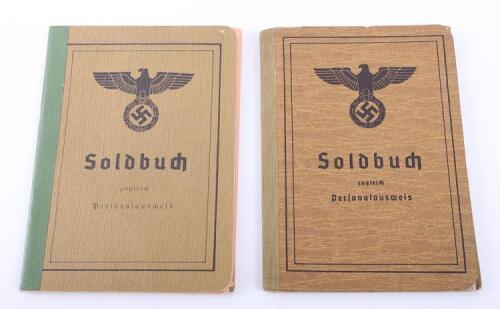 Pair of WW2 German Armed Forces Soldbuchs