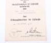WW2 German Award Citation for the Luftwaffe Ground Assault Badge (Erdkampfabzeichen der Luftwaffe) - 2
