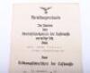 WW2 German Award Citation for the Luftwaffe Ground Assault Badge (Erdkampfabzeichen der Luftwaffe) - 3