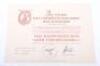WW2 German Award Citation for the Luftwaffe Flak Badge