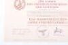 WW2 German Award Citation for the Luftwaffe Flak Badge - 2
