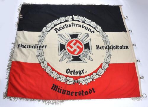 Third Reich Reichstreubund (League of Ex Career Soldiers) Standarte / Flag