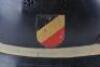 Rare WW2 German Luftwaffe Airfield Fire Brigade Steel Helmet - 4