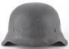 WW2 German Army M-42 Single Decal Steel Combat Helmet - 8