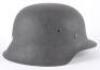 WW2 German Army M-42 Single Decal Steel Combat Helmet - 9