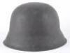 WW2 German Army M-42 Single Decal Steel Combat Helmet - 10