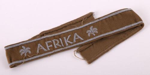 WW2 German Afrika Campaign Cuff Title
