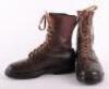 Rare Pair of WW2 German Paratroopers (Fallschirmjager) Front Lace Jump Boots - 2