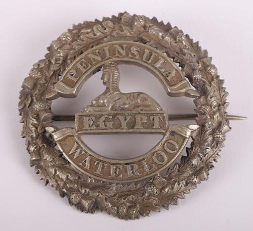 Victorian Cameron Highlanders Plaid Brooch