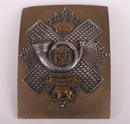 Victorian Volunteer Battalion Highland Light Infantry Officers Shoulder Belt Plate