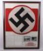 Historically Interesting and Important WW2 German Recognition Flag Taken from the First German Tank Destroyed by an American Tank Destroyer in WW2 in North Africa - 2