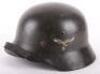 WW2 German Luftwaffe M-35 Double Decal Re-Issue Steel Combat Helmet