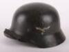 WW2 German Luftwaffe M-35 Double Decal Re-Issue Steel Combat Helmet - 2