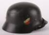 WW2 German Luftwaffe M-35 Double Decal Re-Issue Steel Combat Helmet - 6