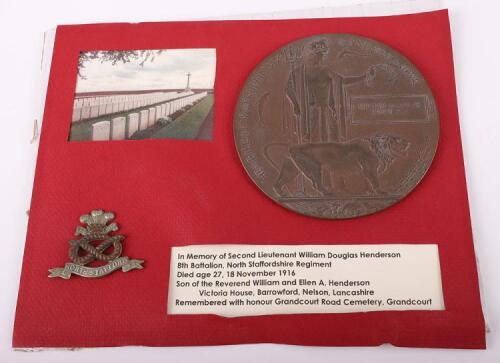 WW1 Bronze Memorial Plaque William Douglas Henderson