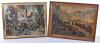 2x WW1 Framed and Glazed Pictures of German Battle Scenes