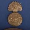 Pair of WW1 British Memorial Plaques to 1st Battle of Ypres Casualties in 1914 - 5