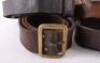 Grouping of Leather Military Belts / Slings - 2