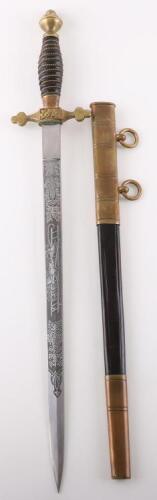 Rare German Fire Brigade Officials Dagger by Carl Eickhorn