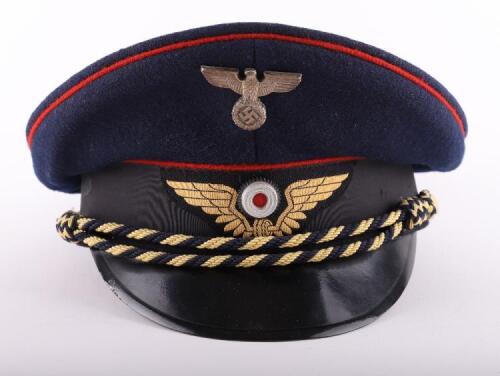 Third Reich Reichsbahn Officials Peaked Cap