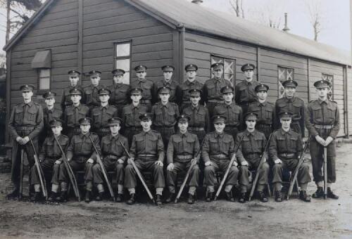 Group Photograph Sgt P McCarthy's Squad Irish Guards, Nov. 1940,