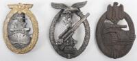 3x German Combat Badges