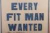 WW1 Recruiting Poster &lsquo;Rally Round The Flag Every Fit Man Wanted - 5