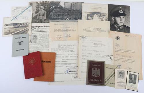 Third Reich Documents and Photographs Grouping