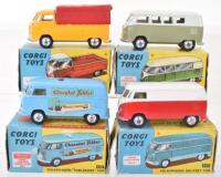 Four Boxed Corgi Toys Volkswagen Vans