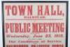 Recruiting poster 'Calling for Public meeting' June 23, 1915 Town Hall Halstead