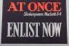 Parliamentary Enlisting Poster no 52. "But Go at Once" with Shakesperian reference - 4